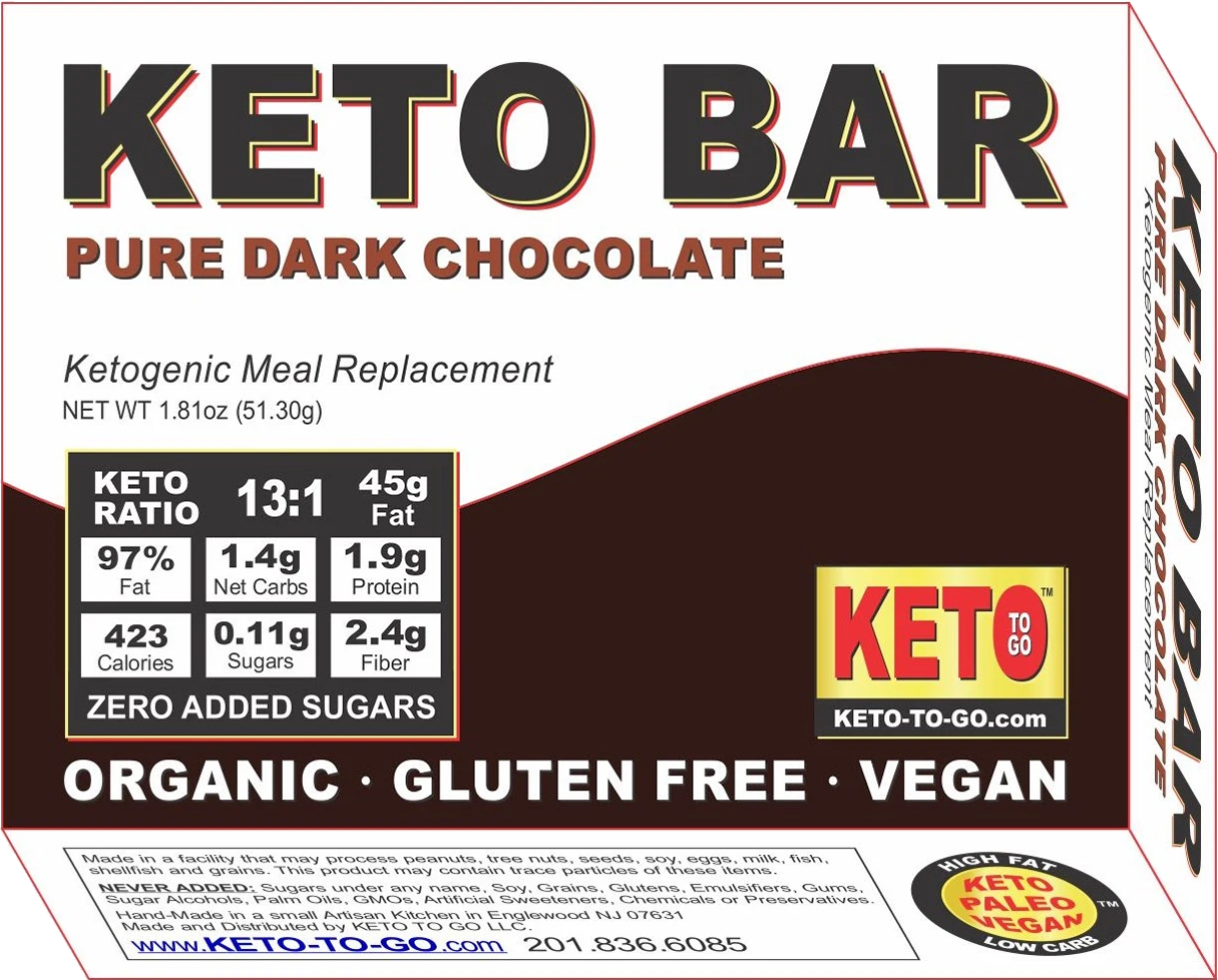 Keto Bars - Pure Dark Chocolate